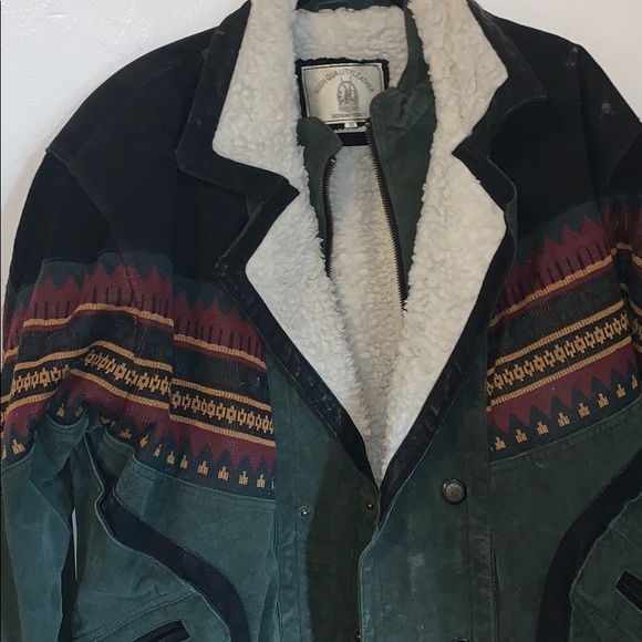 Vintage Leather/ Wool RETRO Jacket - Picture 5 of 11